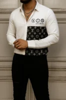 LOUIS VUITTON Long Sleeve Button Down Shirt Limited For Men DC-CCY-24072515