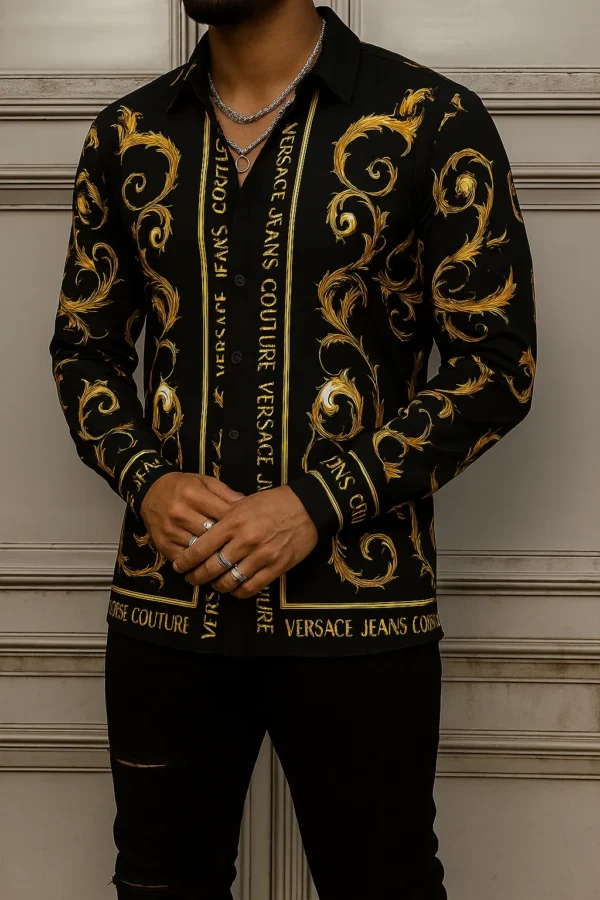VERSACE Long Sleeves Button Down Shirt Limited For Men DC-CCY-20062515