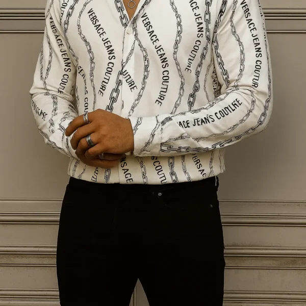 VERSACE Long Sleeves Button Down Shirt Limited For Men DC-CCY-20062516