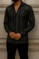 VERSACE Long Sleeves Button Down Shirt Limited For Men DC-CCY-20062511
