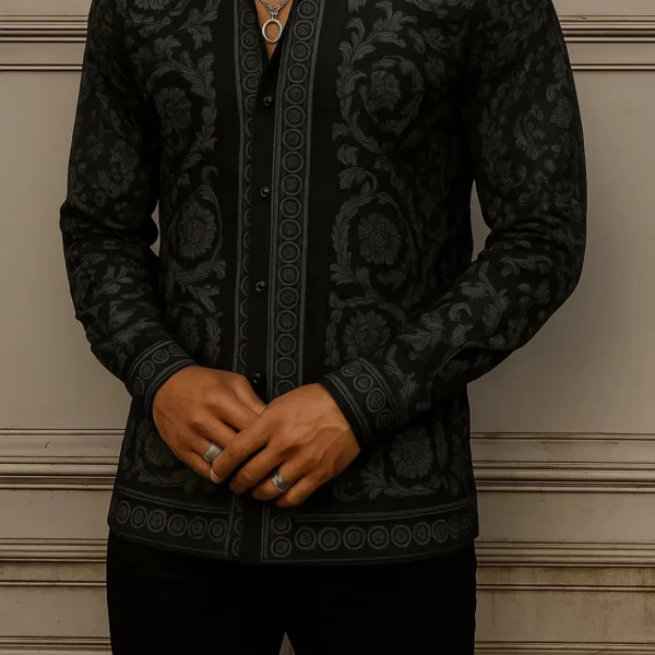 VERSACE Long Sleeves Button Down Shirt Limited For Men DC-CCY-20062511
