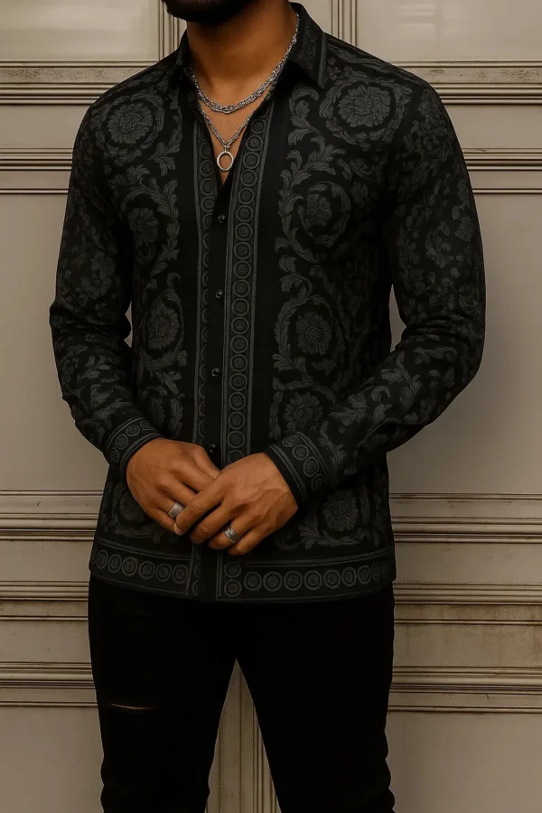 VERSACE Long Sleeves Button Down Shirt Limited For Men DC-CCY-20062511