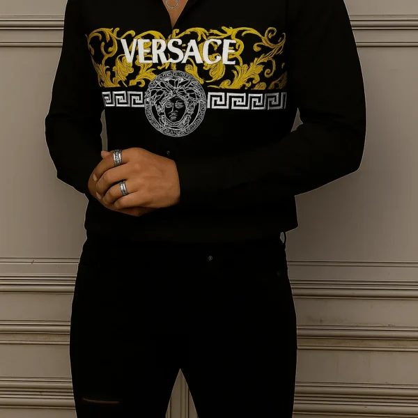 VERSACE Long Sleeves Button Down Shirt Limited For Men DC-CCY-20062518