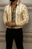 VERSACE Long Sleeves Button Down Shirt Limited For Men DC-CCY-20062512