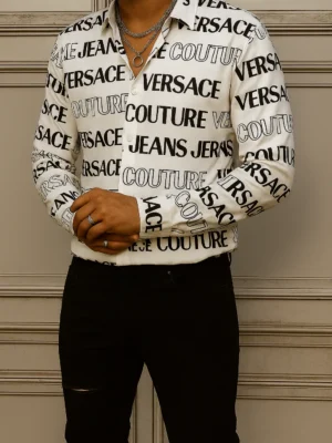 VERSACE Long Sleeves Button Down Shirt Limited For Men DC-CCY-30062501