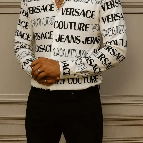 VERSACE Long Sleeves Button Down Shirt Limited For Men DC-CCY-30062501