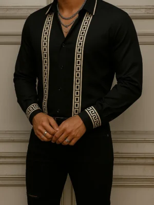 VERSACE Long Sleeves Button Down Shirt Limited For Men DC-CCY-30062509