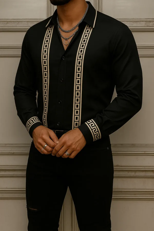 VERSACE Long Sleeves Button Down Shirt Limited For Men DC-CCY-30062509