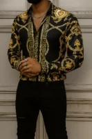 VERSACE Long Sleeves Button Down Shirt Limited For Men DC-CCY-20062506