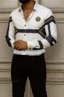 VERSACE Long Sleeves Button Down Shirt Limited For Men DC-CCY-20062513