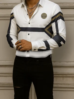 VERSACE Long Sleeves Button Down Shirt Limited For Men DC-CCY-20062513