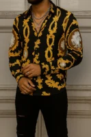 VERSACE Long Sleeves Button Down Shirt Limited For Men DC-CCY-20062517