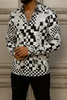 VERSACE Long Sleeves Button Down Shirt Limited For Men DC-CCY-09072520
