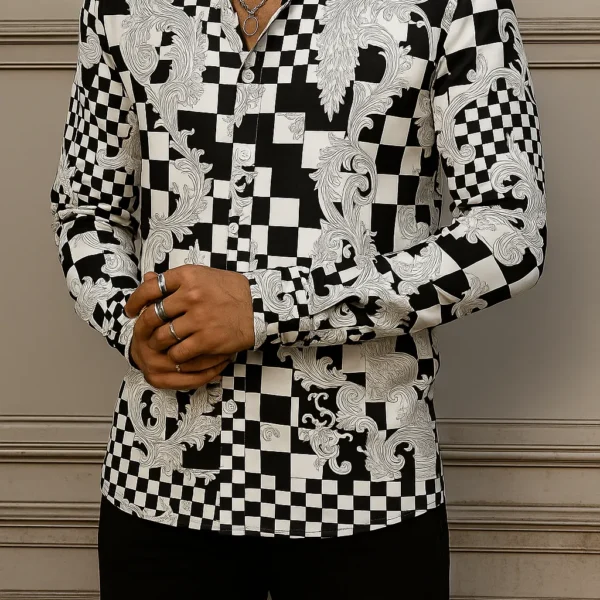 VERSACE Long Sleeves Button Down Shirt Limited For Men DC-CCY-09072520