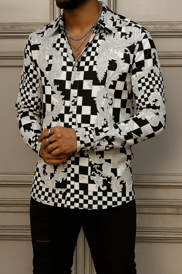 VERSACE Long Sleeves Button Down Shirt Limited For Men DC-CCY-09072520