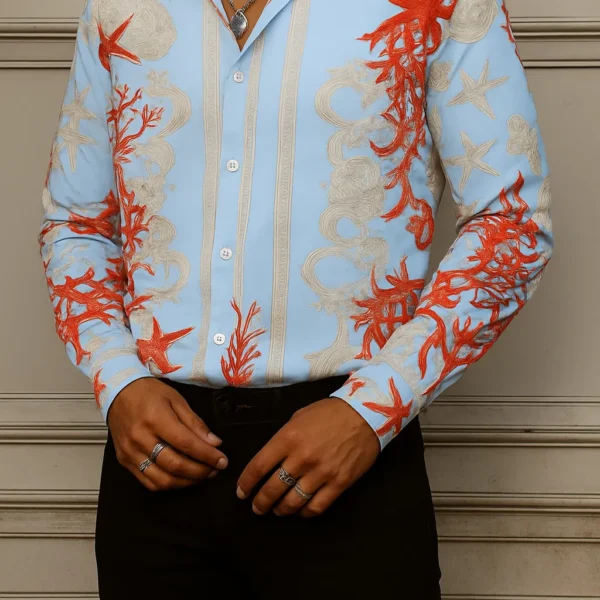 VERSACE Long Sleeves Button Down Shirt Limited For Men DC-CCY-09072521