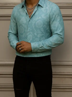 VERSACE Long Sleeves Button Down Shirt Limited For Men DC-CCY-09072526