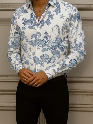 VERSACE Long Sleeves Button Down Shirt Limited For Men DC-CCY-09072527