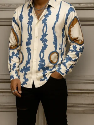 VERSACE Long Sleeves Button Down Shirt Limited For Men DC-CCY-30062503