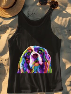 Mecurino – English Cocker Spaniel Art Portrait Dog Tank Top