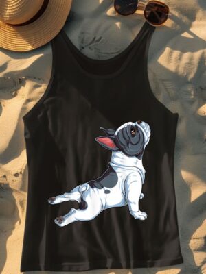 Mecurino – French Bulldog Yoga Namaste Tank Top