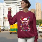 Mecurino – Christmas Lights Dog French Bulldog Sweatshirt