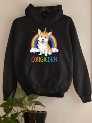 Mecurino – Corgicorn Corgi Unicorn Space Galaxy Hoodie