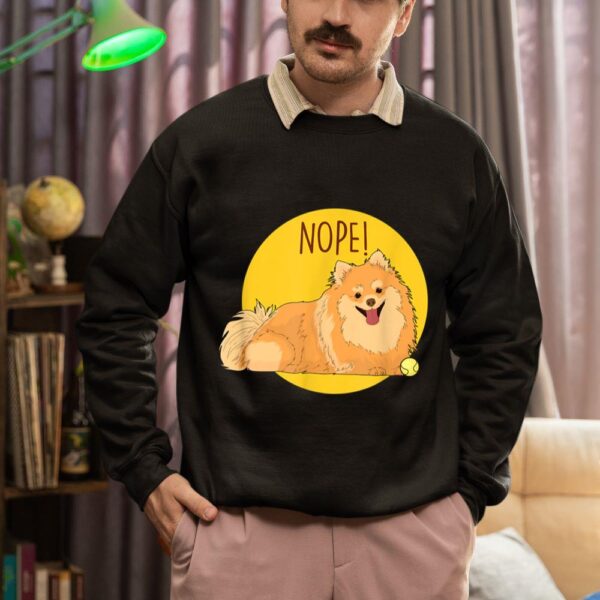 Mecurino – Nope Lazy Pomeranian Dog Sweatshirt